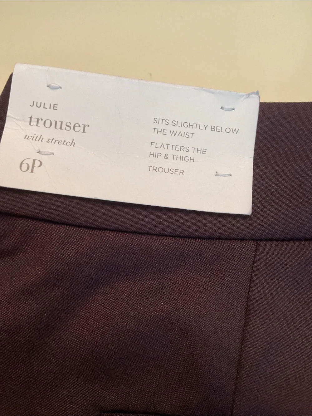 NWT womanLOFT Plum Wide-Leg Dress Pants